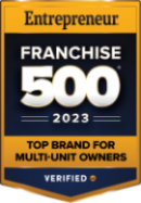 Franchise 500 2023 - Top Brand for Multi-Unit Owners
